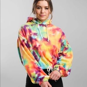 NWT HOST PICK OBEY Russett Hooded Sweatshirt Tie-dye